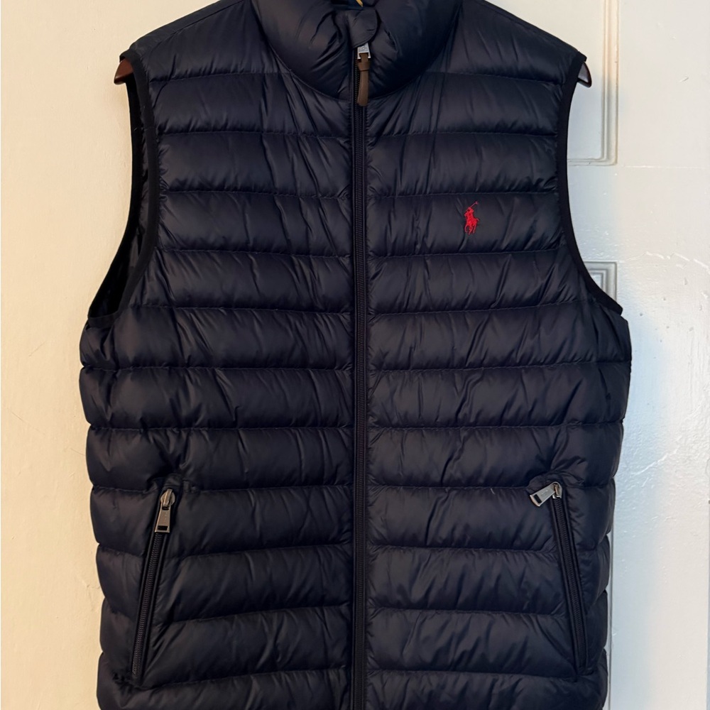 Polo by Ralph Lauren Men's Dark Blue Quilted Vest